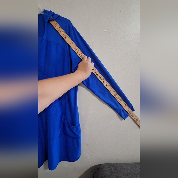 Athleta  Women's Blue Hooded Tunic Size 2X - Picture 9 of 15